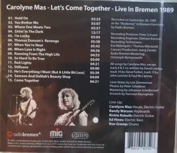 CD Carolyne Mas: Let's Come Together - Live In Bremen 1989 358576