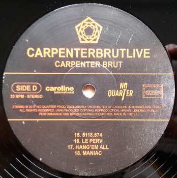 2LP Carpenter Brut: Carpenterbrutlive 46243