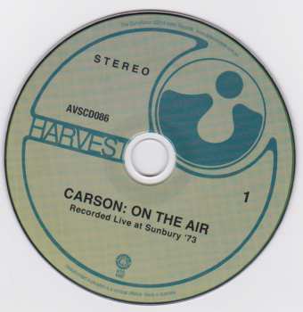 2CD Carson: On The Air (Recorded Live 1970 - 1973) 285242