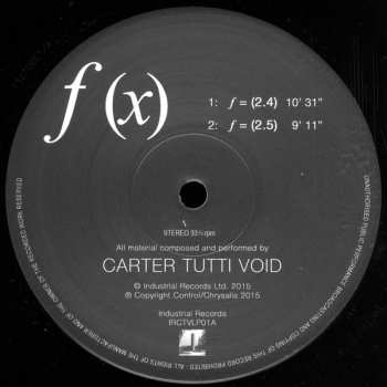 LP Carter Tutti Void: 𝒇 (x) 481673