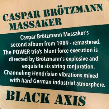 2LP Caspar Brötzmann Massaker: Black Axis 64171