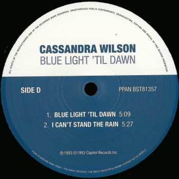 2LP Cassandra Wilson: Blue Light 'Til Dawn LTD 525749