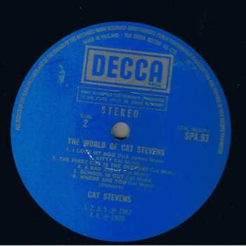 LP Cat Stevens: The World Of Cat Stevens