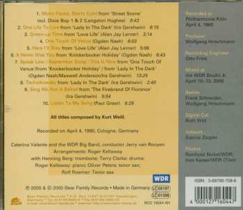 CD Caterina Valente: Kurt Weill - American Songs 540198