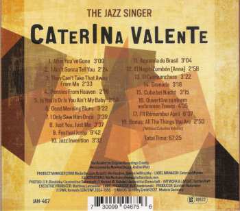 CD Caterina Valente: The Jazz Singer DIGI 373003