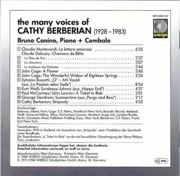 CD Cathy Berberian: MagnifiCathy - The Many Voices Of Cathy Berberian 336759