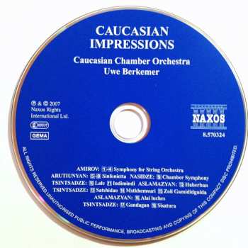 CD Caucasian Chamber Orchestra: Caucasian Impressions: Works For String Orchestra 179056