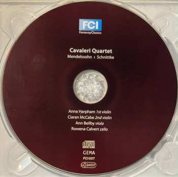 CD Felix Mendelssohn-Bartholdy: String Quartet Op.13 • String Quartet N°3 