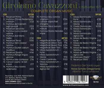 3CD Girolamo Cavazzoni: Complete Organ Music 527355