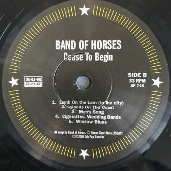 LP Band Of Horses: Cease To Begin 6601