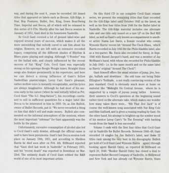 CD Cecil Gant: The Complete Recordings Volume 3 1945 -1946