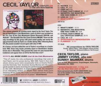 2CD Cecil Taylor: Complete Live At The Cafe Montmartre 311075