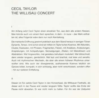 CD Cecil Taylor: The Willisau Concert 102216