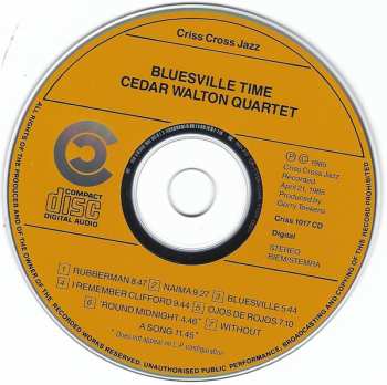 CD Cedar Walton Quartet: Bluesville Time 462428
