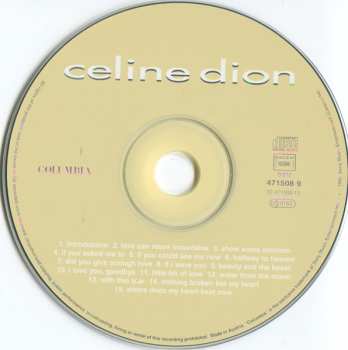 CD Céline Dion: Celine Dion CLR