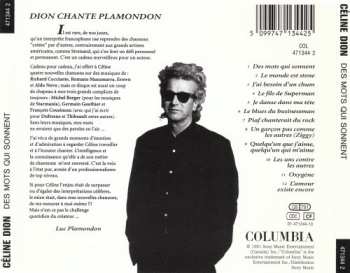 CD Céline Dion: Des Mots Qui Sonnent