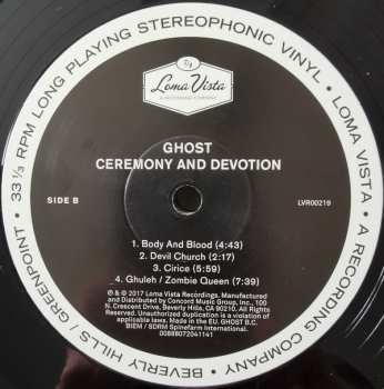 2LP Ghost: Ceremony And Devotion 6697