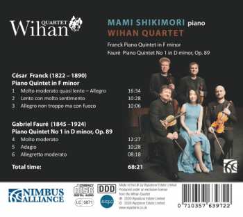 CD César Franck: Franck Piano Quintet In F Minor, Fauré Piano Quintet No. 1 In D Minor, Op.89 337208