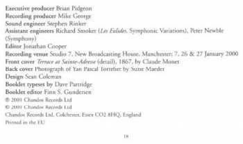 CD César Franck: Franck: Symphony in D minor; Symphonic Variations; Les Eolides 440140