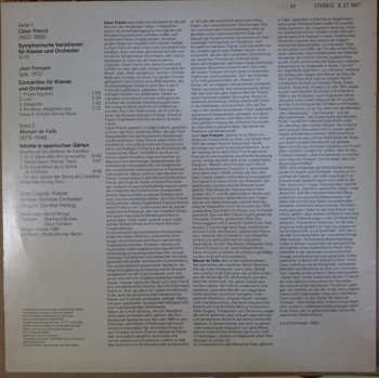 LP César Franck: Symphonische Variationen / Concertino For Piano And Orchestra / Nächte In Spanischen Gärten