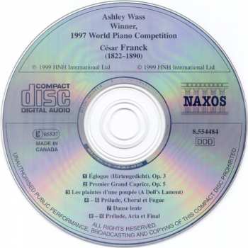 CD César Franck: Music for Piano 299636