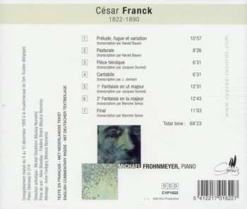 CD César Franck: Oeuvres D'orgue Transcrites Pour Piano / The Organ Works Transcribed For Piano 288851