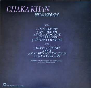 LP Chaka Khan: I'm Every Woman - Live! LTD | CLR