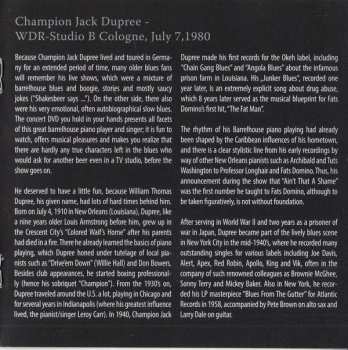 2CD/DVD Champion Jack Dupree: Live At Rockpalast 104263