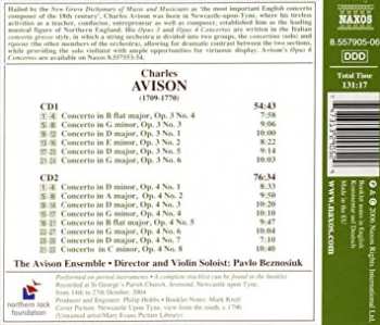 2CD Charles Avison: Concertos, Opp. 3 & 4 252781