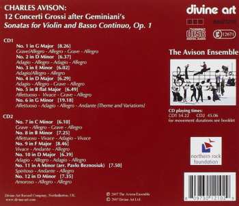 2CD Charles Avison: 12 Concerti Grossi After Geminiani 537686