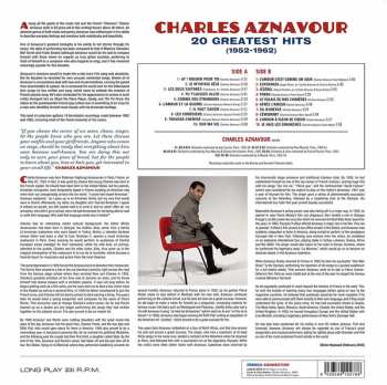 LP Charles Aznavour: 20 Greatest Hits (1952 - 1962) LTD 74266