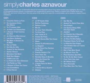 3CD/Box Set Charles Aznavour: Simply Charles Aznavour (3CDs From France's Greatest Entertainer) 391285