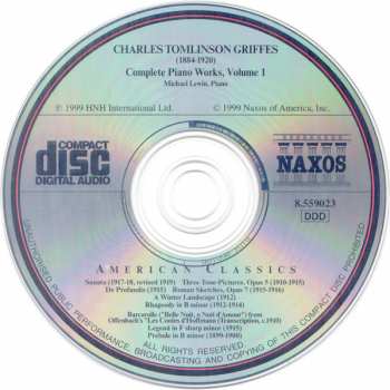CD Charles Griffes: Complete Piano Works Volume 1 322272