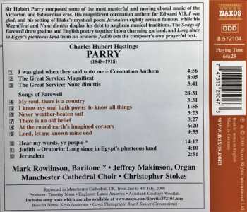 CD Charles Hubert Hastings Parry: Choral Masterpieces (Songs Of Farewell) 241237