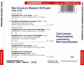 3CD Charles Hubert Hastings Parry: Complete Symphonies 281230