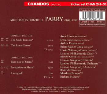 2CD Charles Hubert Hastings Parry: Invocation To Music / The Soul's Ransom / The Lotos-Eaters / Blest Pair Of Sirens / I Was Glad 345199