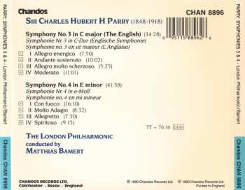 CD Charles Hubert Hastings Parry: Symphony No. 3 (The English) • Symphony No. 4 322060