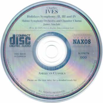 CD Charles Ives: Holidays Symphony:  II, III And IV 276727