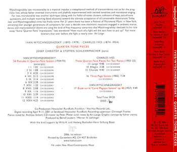 CD Charles Ives: Quarter-Tone Pieces 474405