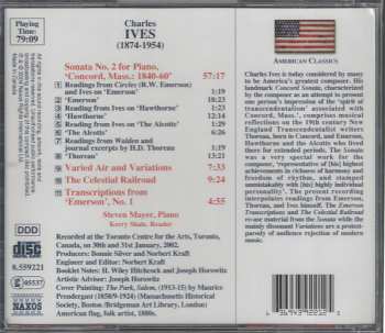 CD Charles Ives: Piano Sonata No. 2 'Concord' • The Celestial Railroad 508962