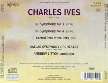 CD Charles Ives: Symphonies Nos 1 & 4; Central Park In The Dark 363841
