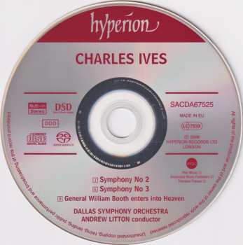 SACD Charles Ives: Symphonies Nos 2 & 3 - General William Booth Enters Into Heaven  336624