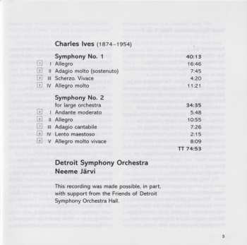 CD Charles Ives: Symphony No. 1 / Symphony No. 2 303213