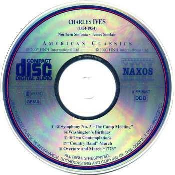 CD Charles Ives: Symphony No. 3 • Washington's Birthday • Two Contemplations 462037