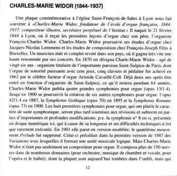CD Charles-Marie Widor: Symphonie Nr.8 Op.42/4 529081