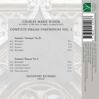 CD Charles-Marie Widor: Complete Organ Symphonies Vol. 1, No. IX "Gothique" & No. X "Romane" 499825