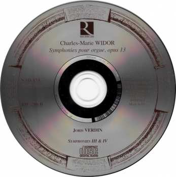 2CD Charles-Marie Widor: Symphonies Pour Orgue, Op. 13 329522