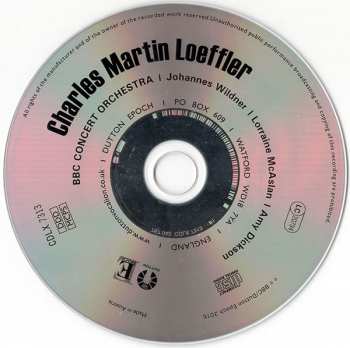 CD Charles Martin Loeffler: Divertissiment Espagnol - La Villanelle du Diable - Une Nuit de Mai - Divertissiment in A minor 438852
