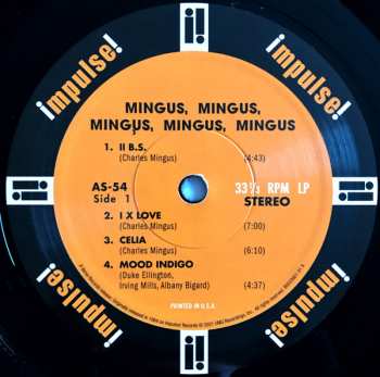 LP Charles Mingus: Mingus Mingus Mingus Mingus Mingus 383389