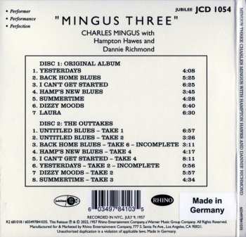 2CD Charles Mingus: Mingus Three DLX 413069